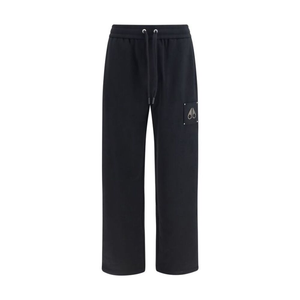 Moose Knuckles Black Cotton Casual Men's Pants